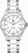 Tag Heuer Aquaracer White Dial Diamond Steel Ladies Watch WAY131H.BA0914