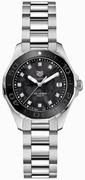 Tag Heuer Aquaracer Black Pearl and Diamond Ladies Watch WAY131M.BA0748